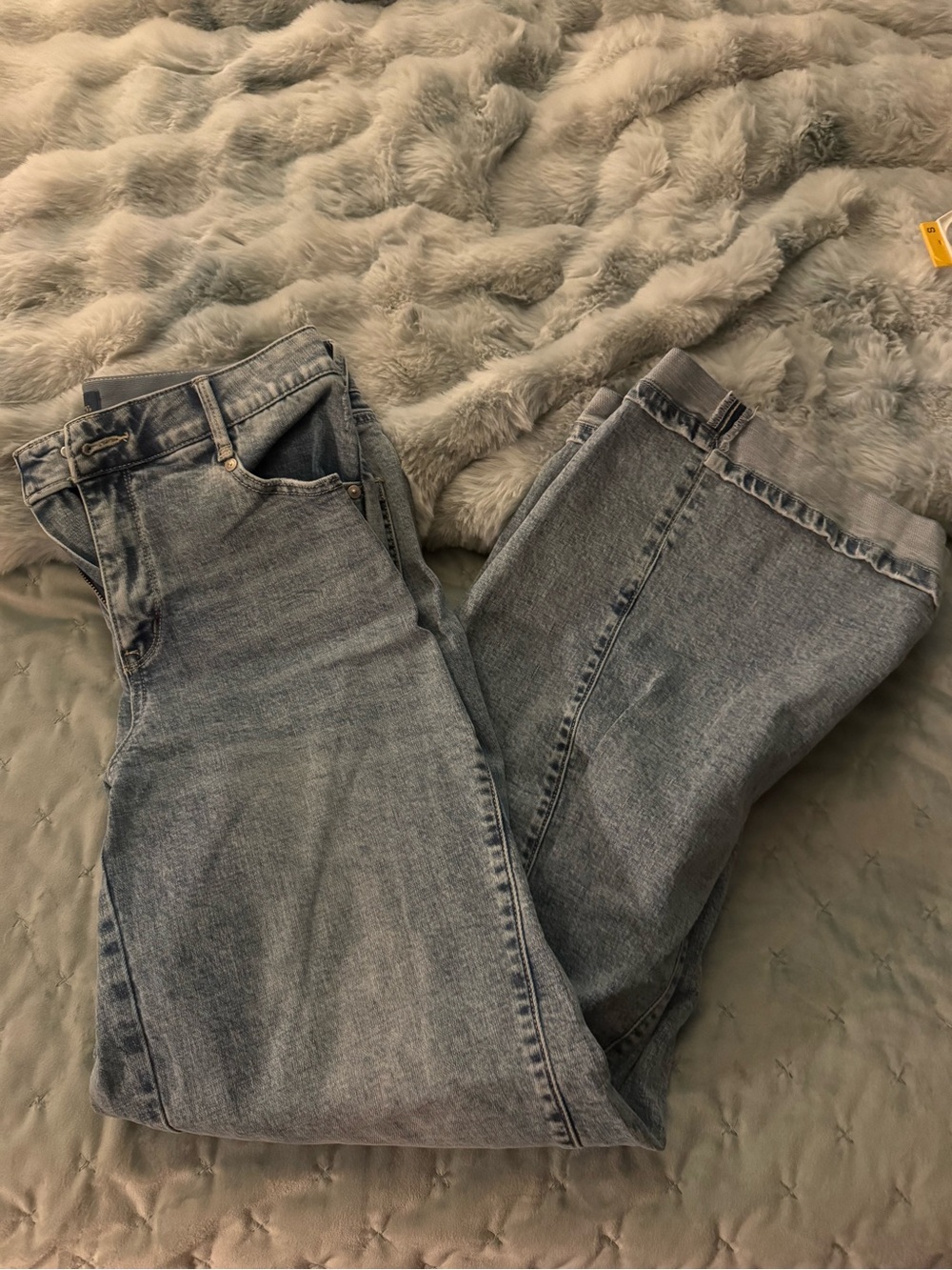 Democracy Light Wash Straight wide Leg Jeans